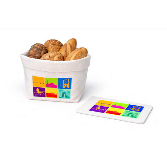 Frühstücks-Set Jena.Pop – Brettchen & Brottasche