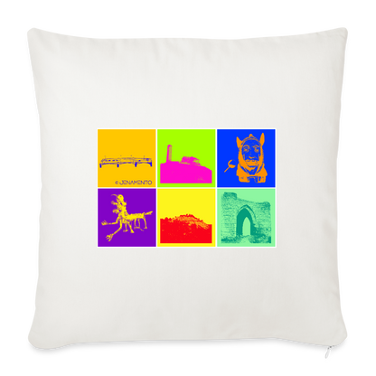 Sofakissen im Jena.Pop Design mit farbenfrohen Stadtmotiven aus Jena_mit Füllung 44 x 44 cm