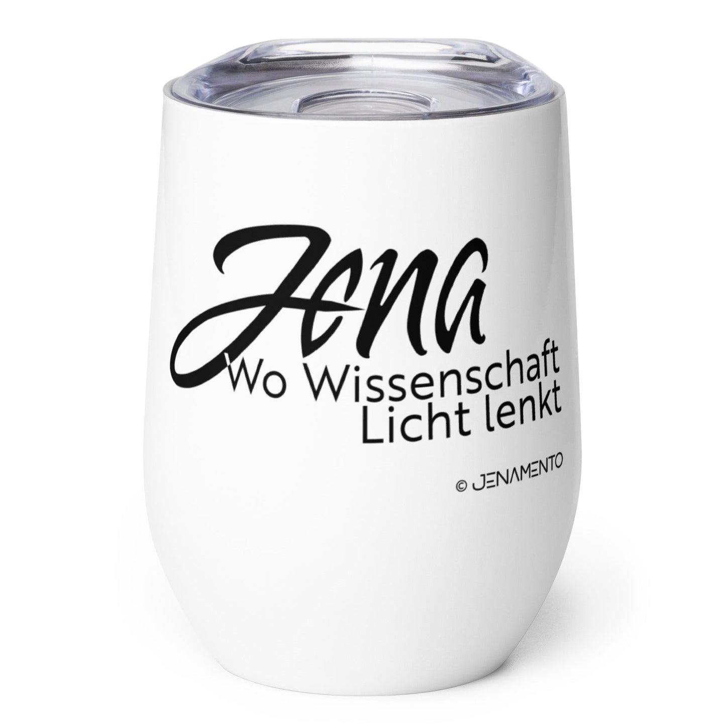 Jena Souvenir Weinbecher aus Edelstahl im minimalistischen Design