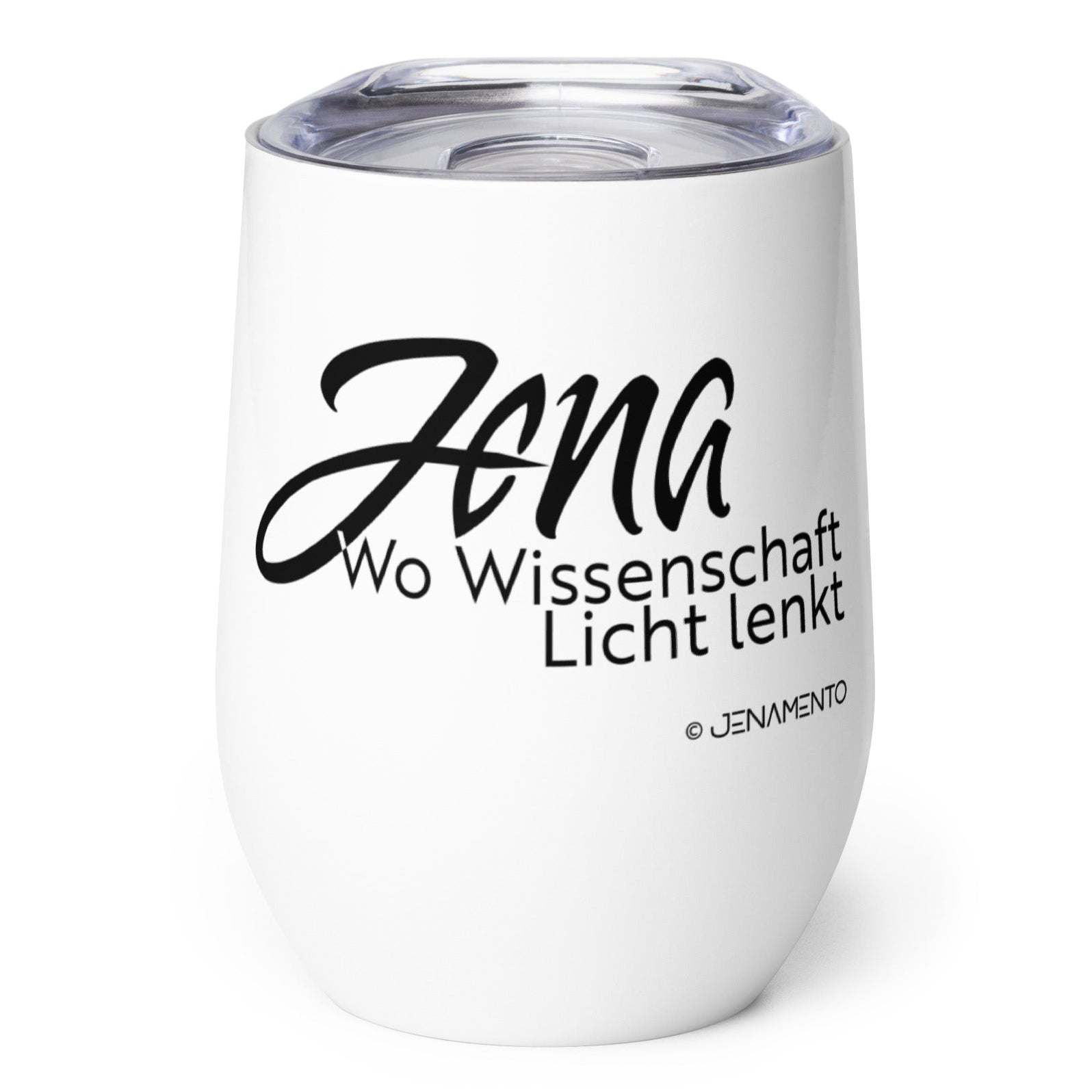 Jena Souvenir Weinbecher aus Edelstahl im minimalistischen Design
