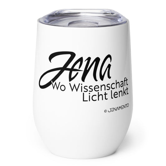 Jena Souvenir Weinbecher aus Edelstahl im minimalistischen Design